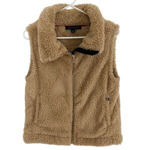 Tommy Hilfiger Tan Fuzzy vest